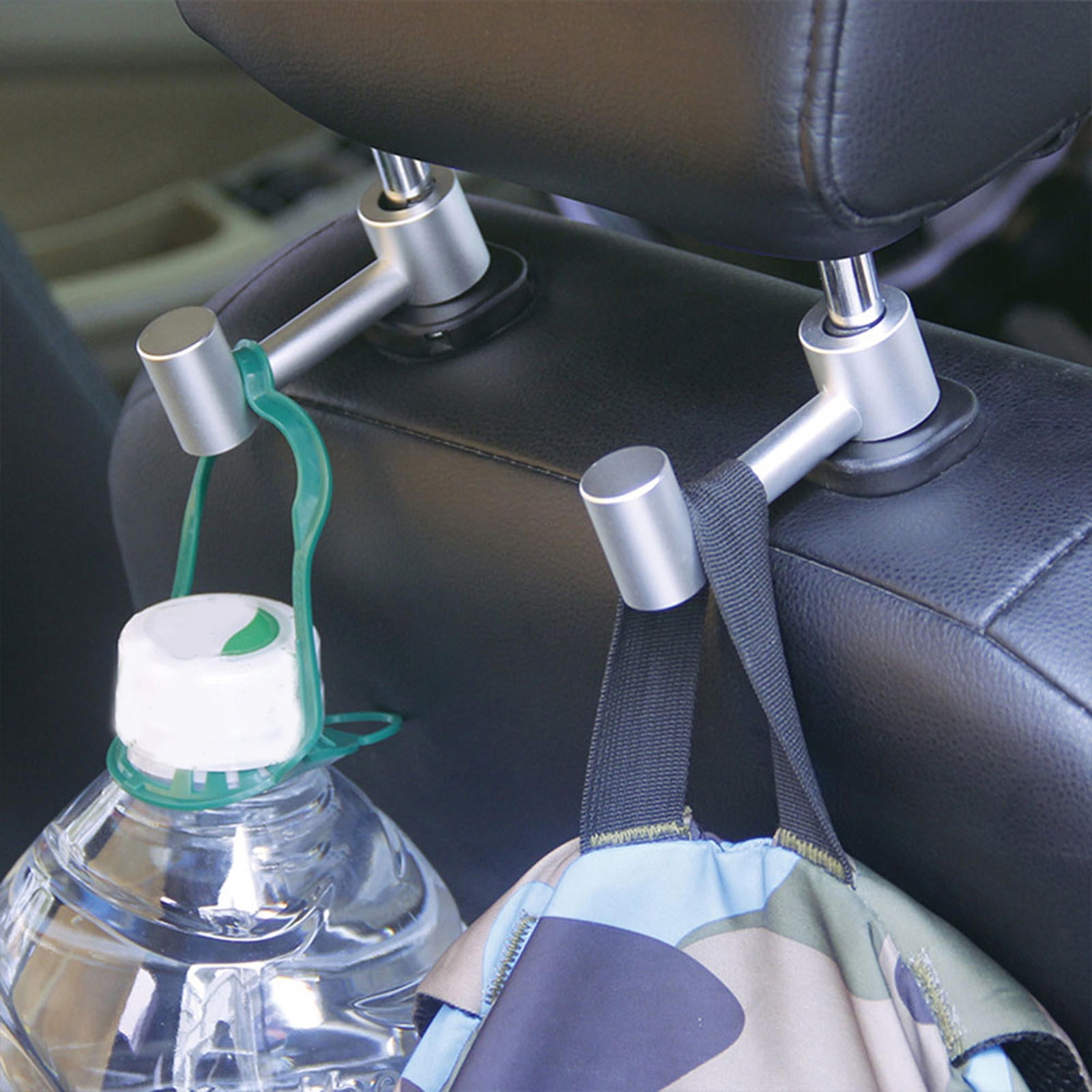 NIAIZEK Car Seat Back Hooks Hidden Storage Organizer Holder Aluminum Alloy