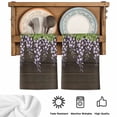 thumbnail image 5 of Purple Flowers Kitchen Towels Set of 3, Weeping Spring Floral Wooden Pastoral Absorbent Dish Towels for Kitchen, Microfiber Hand Towel, Quick Drying Tea Towel for Cleaning Decorative Dishcloths, 5 of 7