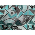 thumbnail image 4 of oneOone Cotton Poplin Turquoise Blue Fabric Triangle & Art Geometric Sewing Craft Projects Fabric Prints By Yard 56 Inch Wide, 4 of 4