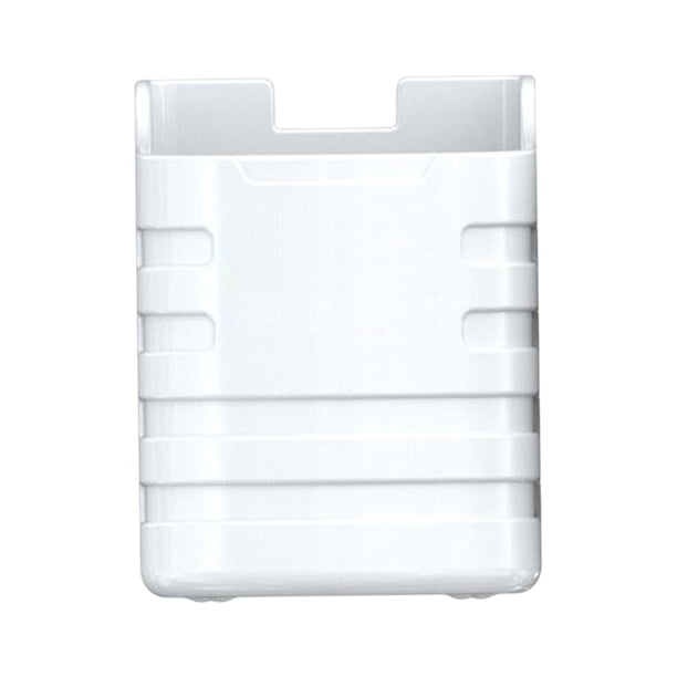 Caja de pesca con portavasos desmontable, portátil y resistente para pesca y senderismo al aire libre. Blanco