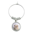 thumbnail image 1 of British Bulldog Puppy Dog Sweet Dreams Glasses Wine Glass Charm Drink Marker, 1 of 5