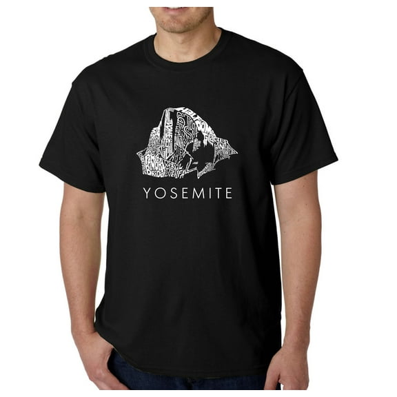 LA Pop Art Men's Word Art T-Shirt - Yosemite