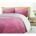 thumbnail image 5 of Ambesonne Pink Duvet Cover Sets, Shades Fragments Gradient, 2-King, Magenta Fuchsia, 5 of 7