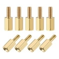 thumbnail image 2 of Uxcell Brass M2.5 7mm+6mm Male-Female Hex Standoff 100 Pack, 2 of 5