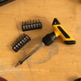 thumbnail image 5 of Universal Tool 16pc Deluxe T-Handle Ratchet Screwdriver Set, Steel, 6.5" x 0.5" x 0.5", Ratchet, Torx, Slotted, Phillips, Square, PoziDriv, 16 Piece, 5 of 7