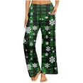 thumbnail image 2 of LEBONYARD Trousers for Women,Women's Christmas Printed Fashionable Loose and Comfortable Sleeping Pants Multicolor L, 2 of 6