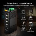thumbnail image 2 of Conmutador Ethernet industrial Binardat de 5 puertos Gigabit, 2 of 7