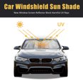 thumbnail image 3 of Unique Bargains Brim Aluminium Foil Exterior Universal Car Front Window Sunshade, 3 of 6