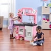 Step2 Coffee Time Kitchen Includes 21-piece Cook Set, Pink and White