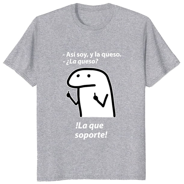Camiseta personalizada Y La Queso para hombre, frase popular en español, estilo Harajuku, algodón, unisex, cuello redondo, talla europea