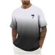 thumbnail image 2 of Camisas de Manga Larga para Hombres Imprimir Casual Cuello Redondo Blusa de Manga Corta, Camisas de Lino para Hombres, 2 of 9