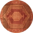 thumbnail image 1 of Ahgly Company Indoor Round Persian Orange Traditional Area Rugs, 8' Round, 1 of 1