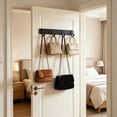 thumbnail image 4 of Ganchos de almacenamiento multiusos de aleación de aluminio para baño, dormitorio y organización del hogar: ganchos de pared sin necesidad de taladrar con esquinas redondeadas para toallas, ropa y a, 4 of 6