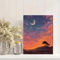 thumbnail image 2 of UXIEQU Dreamy Sunset Starry Sky Canvas Wall Art Print 15.75x11.81 Inches, 2 of 8