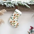 thumbnail image 6 of Daiia Monkeys Swinging from Palms Print Christmas Stocking，18"Large Knitted Xmas Stocking for Kids, Family Stocking for Fireplace Christmas Holiday Party Decoration, 6 of 7