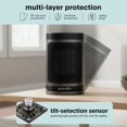 thumbnail image 4 of Calentador portátil SereneLife 1500 W PTC Ceramic Grey, 4 of 7