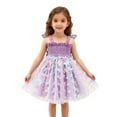 thumbnail image 3 of WMQPNNS Toddler Girl Fairy Dress Purple Dress for Age 5-6 Years Tutu Dress Sequins Birthday Wedding Flower Girl Formal Dress Casual Holiday Party Dresses, 3 of 7