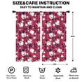 thumbnail image 2 of Blackout Kids Curtains,Red Baseballs and Stars Pattern Childrens Insulated Curtains Set Of 2,Bedroom Essentials,Toddler Room Decor 42"x84", 2 of 5