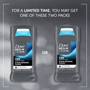 Dove Men+Care Deodorant Stick For Men, Anti-White Marks & Anti-Yellow Stains Stain Defense Clean With 72-hour Sweat And Odor Protection ,2.6 oz