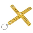 thumbnail image 4 of Foldable Ruler, 2Pcs Premium ABS Folding Ruler Portable 0.5m Foldable Ruler with Key  for Carpentry Laying Tiles Woodworking Ruler Folding Meter Stick, 4 of 8