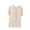 Beige, variant on Ohufall Modal Sleepwear T-shirts for Women Soft Comfy Crew Neck Lounge Pj Tees Summer Solid Loose Pleated Pajama Tops Stretch Light Short Sleeve Home Undershirts