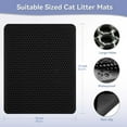 thumbnail image 5 of 24*15in Cat Litter Mat Cat Litter Trapping Mat, Honeycomb Double Layer Design, Urine and Water Proof Material, Scatter Control, Less Waste，Easier to Clean,Washable, 5 of 5