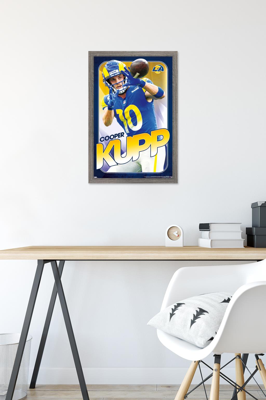 NFL Los Angeles Rams - Cooper Kupp 22 Wall Poster, 14.725" x 22.375" Framed