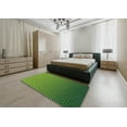 thumbnail image 5 of Ahgly Company Machine Washable Indoor Rectangle Transitional Green Area Rugs, 2' x 4', 5 of 7