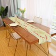 thumbnail image 4 of GZHJMY Flower Pattern Table Runner Machine Washable Polyester Table Runner Rectangle Reversible Dresser Scarves Table Decor 13 x 90 Inch, 4 of 7