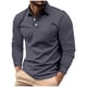 thumbnail image 2 of pstuiky mangas largas para hombre, Camisa informal de verano de manga larga con solapa y botones para hombre camisetas de hombre xl, 2 of 6