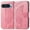 Pink, variant on Feishell Wallet Case for Google Pixel 9 Pro XL,Butterfly & Flower Embossed PU Leather TPU Inner Shell Magnetic Flip Stand Card Slots Shockproof Protective Phone Cover,Blue