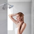 thumbnail image 5 of 8-Mode High Pressure Shower Head, Premium High Flow Fixed Showerhead with Anti-Clogging Silicone Nozzles, 5.2 Inch Luxury Modern Showerhead with Adjustable Angle, Polished Chrome (2.5 GPM), 5 of 7