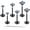 Black, variant on 18G Flat Back Earrings Stud G23 Titanium Threadless Tragus Labret Cartilage Lip Medusa Conch Body Piercing Jewelry Hypoallergenic for Women Men
