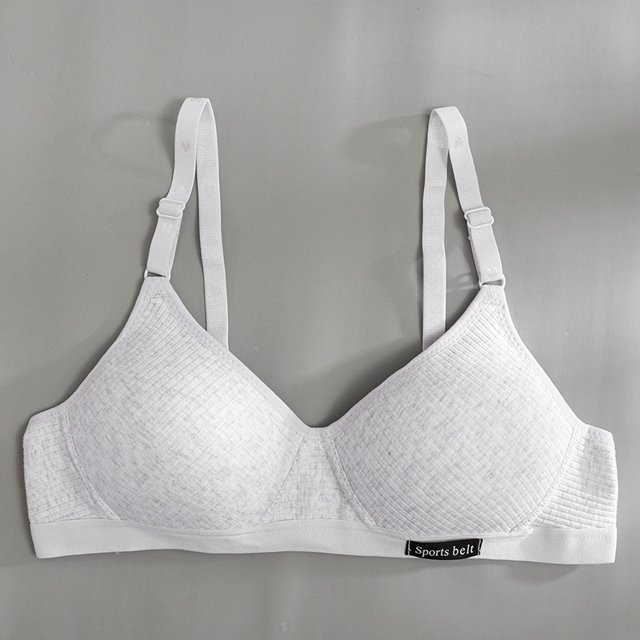 Brasier De Algodón Inalámbrico 3/4 Taza Delgada Ropa Interior Femenina Push Uppangjing