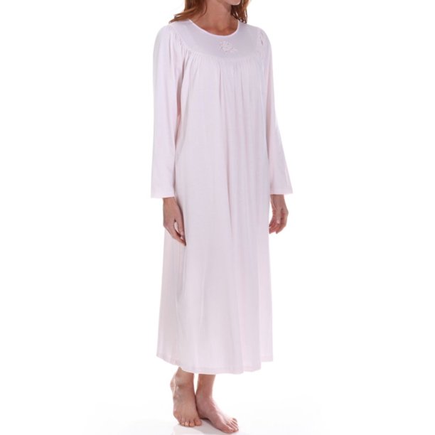 Calida Women's Calida 33300 Soft Cotton Long Sleeve Nightgown