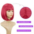 thumbnail image 6 of Ladies Wig for Carnival and - Short 30CM Human Hair Wig Ideal for Party Decoration, 6 of 6