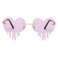 thumbnail image 4 of Masteelf Lolylad Women's Fashion Melting Glasses Stylish Eyewear Trendy Love Design Accessories, 4 of 8
