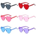 thumbnail image 3 of Gafas de sol con forma de corazón de melocotón para hombre y mujer, gafas de sol con forma de corazón integradas, de gelatina transparente y color amor, 3 of 6
