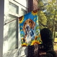 thumbnail image 5 of American Foxhound in Sunflowers House Flag 28 in x 40 in, 5 of 7