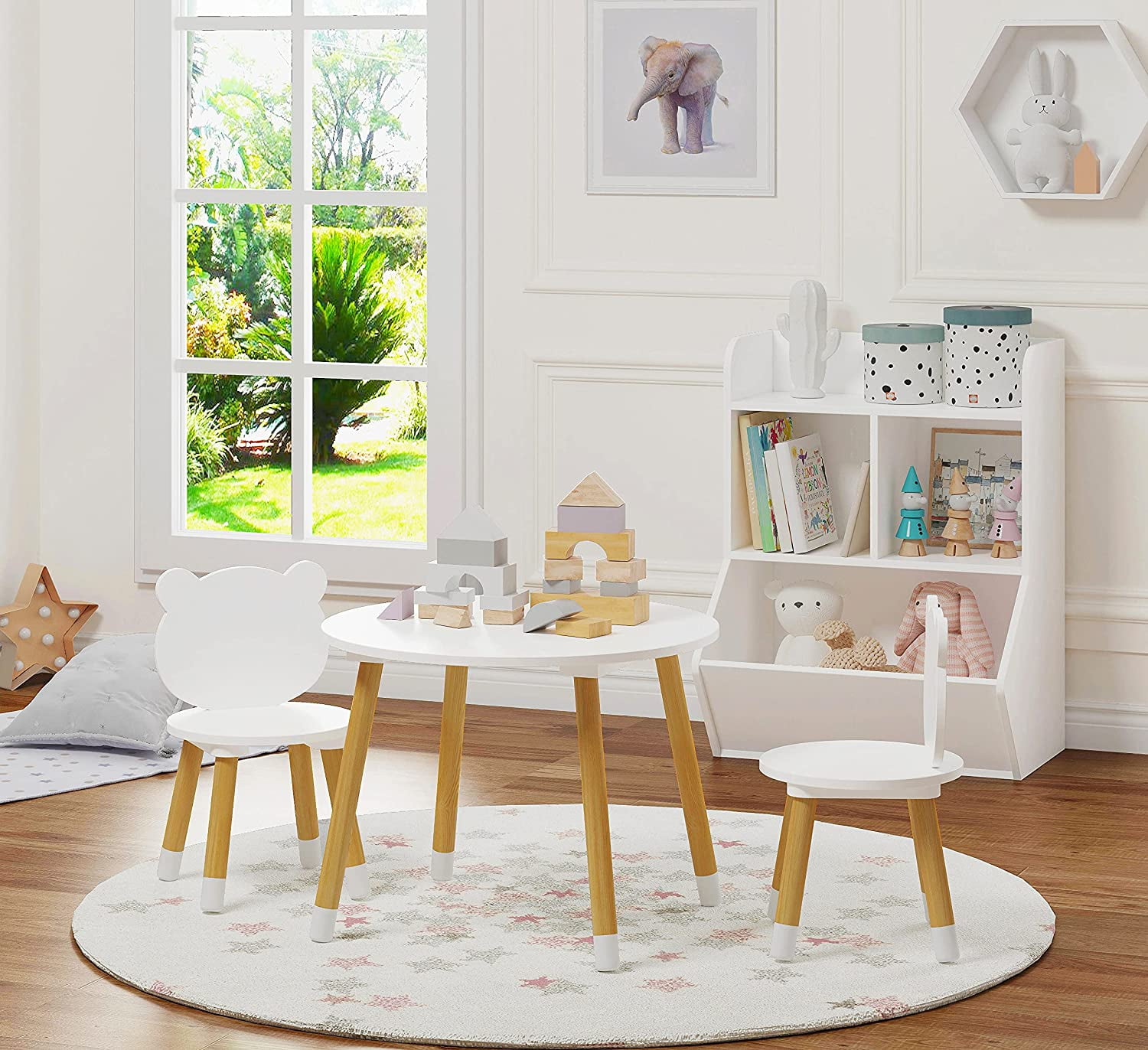 ZXNYH Kids Wood Table and Chair Set, Kids Play Table with 2 Chairs,3 Pieces Kids Round Table for Toddlers, Girls, Boys,Lotus - Walmart.com ZXNYH Kids Wood Table and Chair Set, Kids Play Table with 2 Chairs,3 Pieces Kids Round Table for Toddlers, Girls, Boys,Lotus - Walmart.com