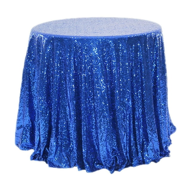 Round Tablecloth with Sparkling Wedding Lights, Suitable for Wedding Parties, 47X47 Inches, Multiple Colors