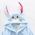 thumbnail image 6 of Gibobby Toddler Kids Soft Flannel Bathrobe,Thickened Warm Hooded Sleep Robe with Waist Tie,Plush Cozy Loungewear for Fall Winter for Boys Girls 2-12T Toddler Pajamas,Blue,Size 9-10T, 6 of 6