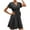 Black Dress for Women, variant on safuny Clearance Mini Loose Dress for Women Polka Dot Short Sleeve V Neck Dress Bandage Elegant Leisure Retro Holiday Beach Trendy Clothing Summer Black L