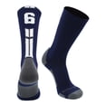 thumbnail image 2 of Navy/White Player Id Crew Number Socks (#67, Small), 2 of 2