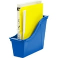 thumbnail image 5 of Storex Interlocking Small Book Bin, Plastic Desktop Storage for Letter Paper, Blue, 6-Pack, 5 of 10