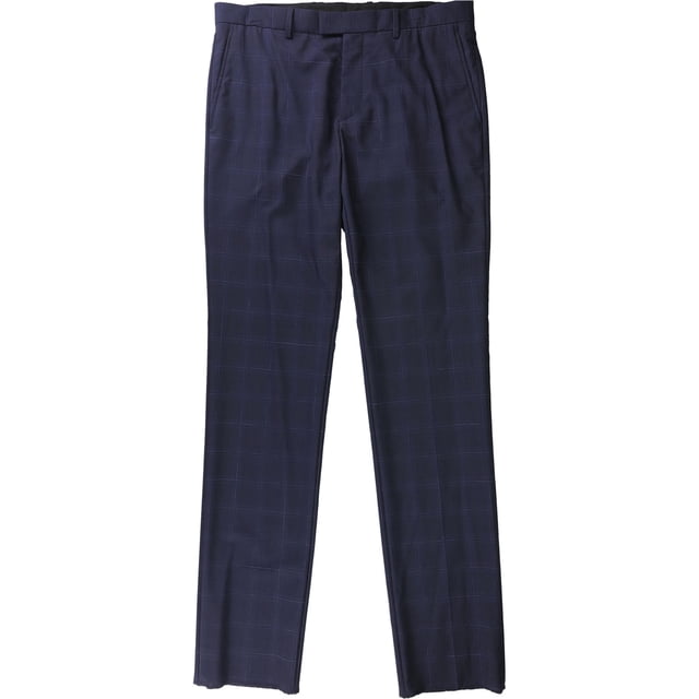 Theory Pantalon Habillé à Carreaux pour Hommes, Bleu, 31W x Non Fini