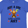 thumbnail image 4 of Inktastic Artist Just A Girl Who Loves Art Girls Toddler T-Shirt, 4 of 5