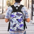 thumbnail image 3 of Wukai Butterflies Travel Laptop Backpack - Waterproof, Anti-Theft, Slim and Sturdy College & Business Backpack, 3 of 7