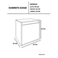 thumbnail image 5 of Gabinete De Baño ADAM Minimalista Sin Ovalin Ni Llave, 5 of 5