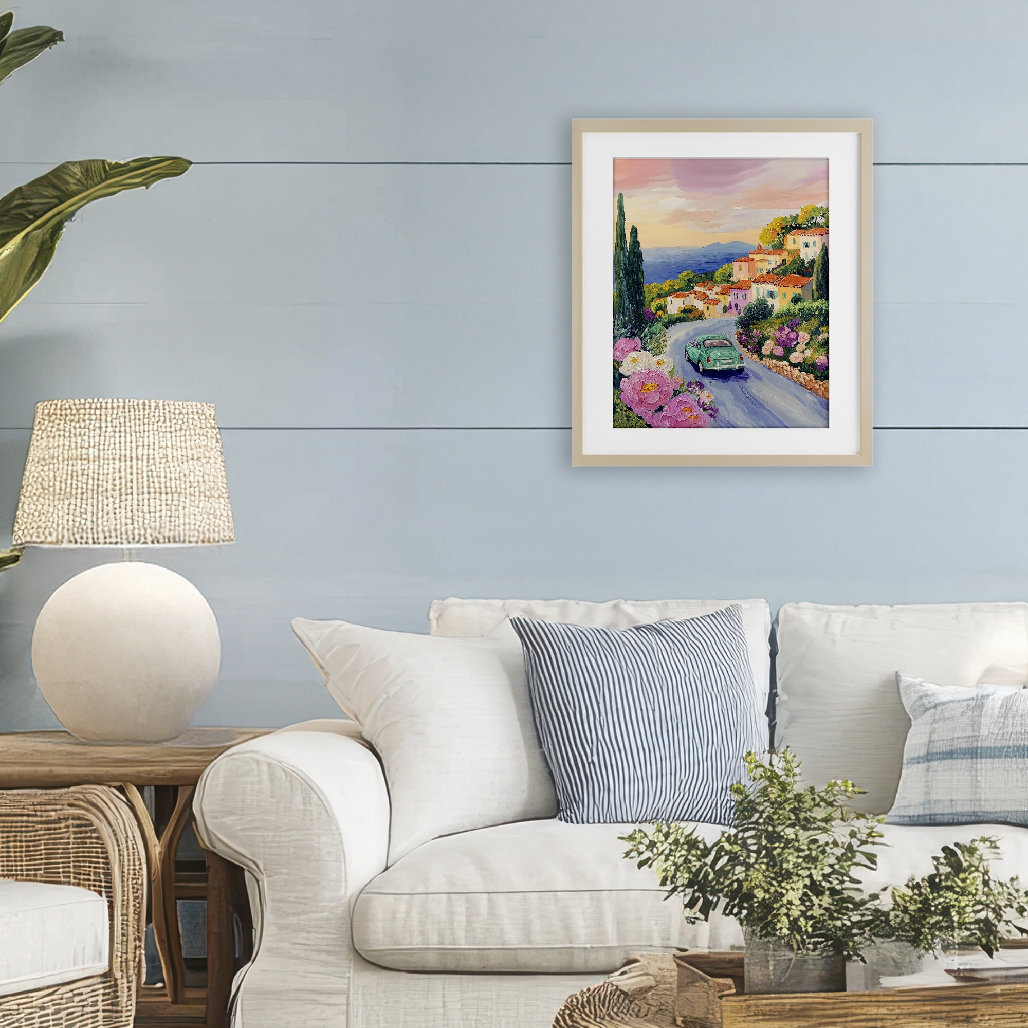 Stupell Industries Driving Along The Coast Birch Framed Print Under Glass, design by The Prints Vibe